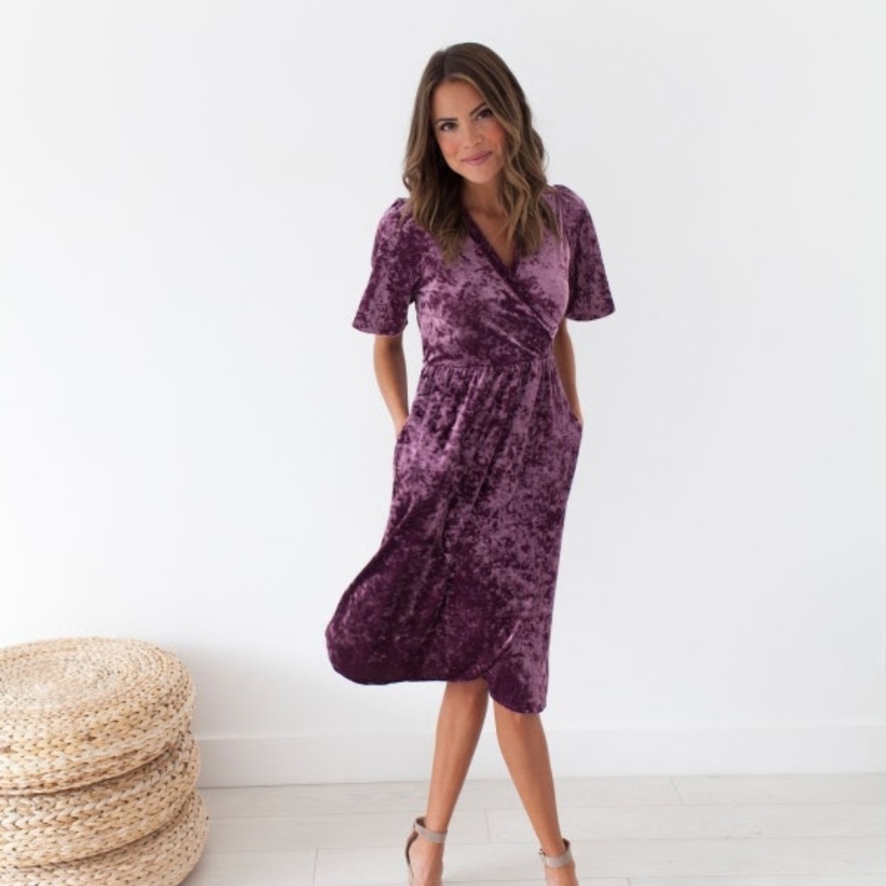 Maxwell Boutique Crushed Velvet Dress